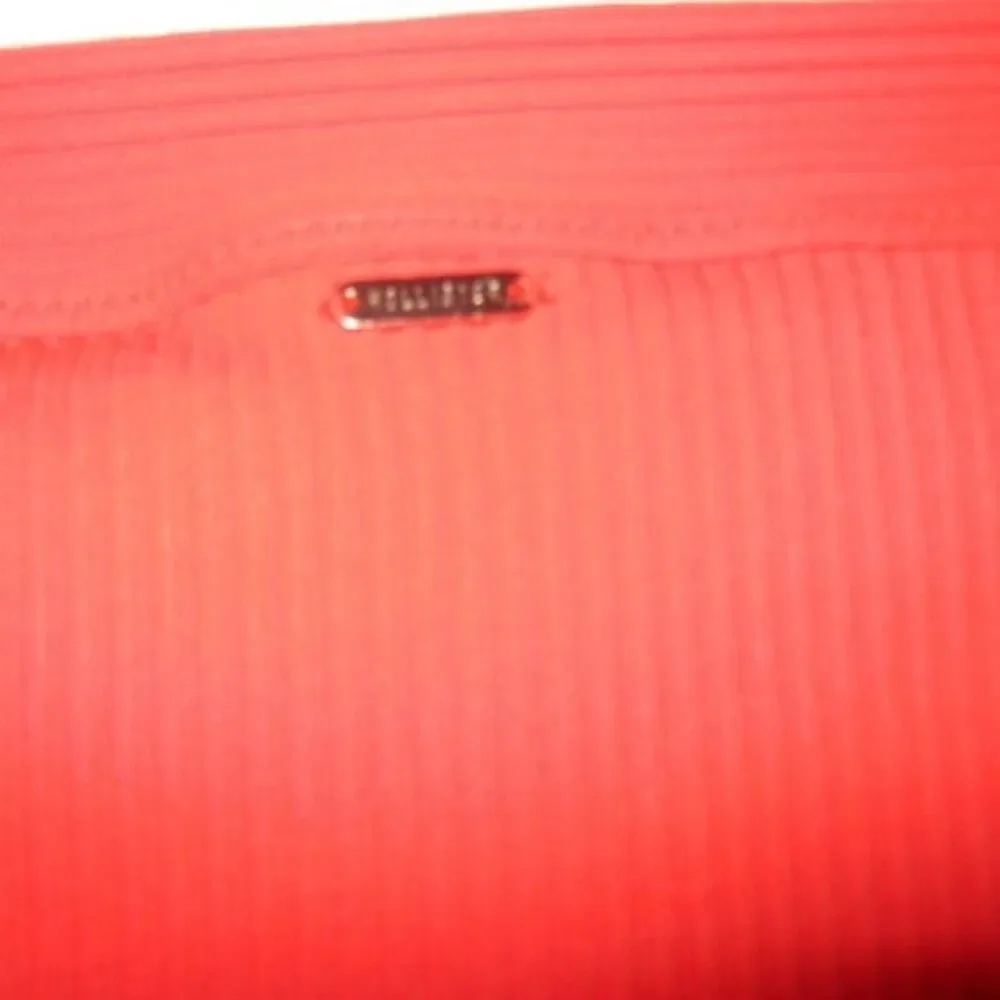 Hollister XL Red Ribbed Bikini